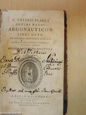 C. Valerii Flacci Setini Balbi Argonauticon Libri Octo