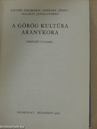 A görög kultúra aranykora