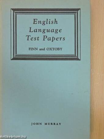 English Language Test Papers