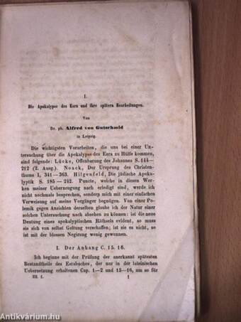 Zeitschrift für Wissenschaftliche Theologie 1860/1-4.