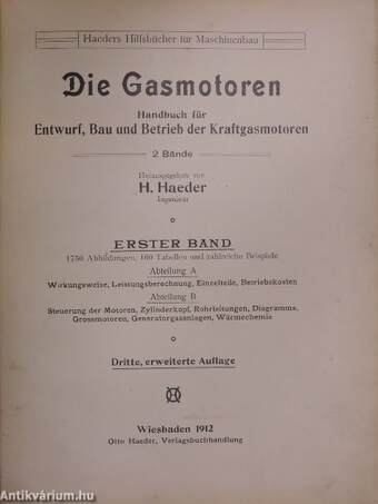 Die Gasmotoren II/1/A-B.