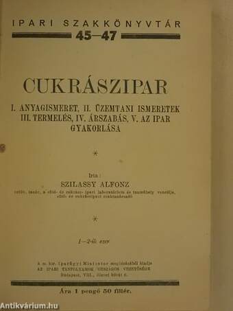 Cukrászipar (rossz állapotú)