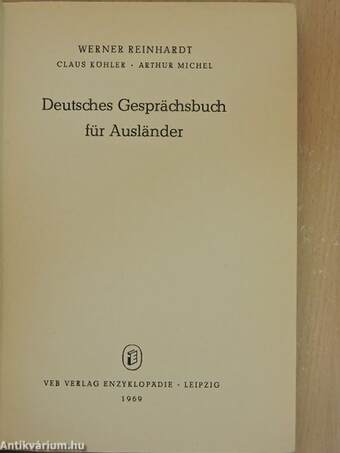 Deutsches Gesprächsbuch für Ausländer