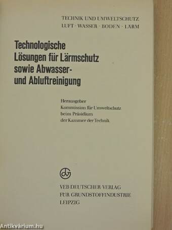 Technologische Lösungen für Lärmschutz sowie Abwasser- und Abluftreinigung