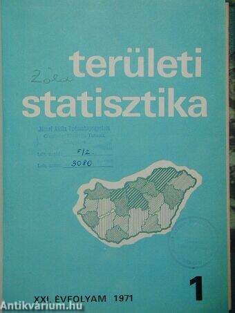 Területi statisztika 1971/1-6.
