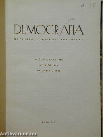 Demográfia 1962/1-4.