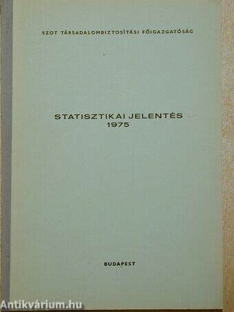 Statisztikai jelentés 1975.