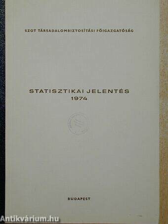 Statisztikai jelentés 1974.