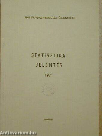 Statisztikai jelentés 1971