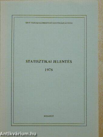 Statisztikai jelentés 1978