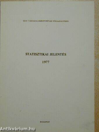 Statisztikai jelentés 1977