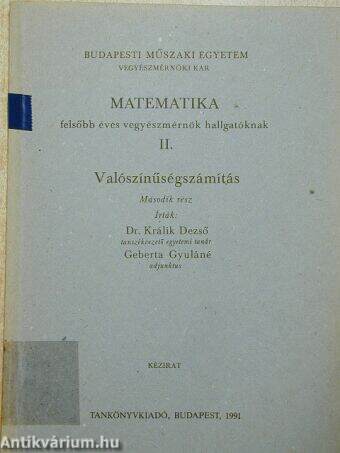 Matematika II.