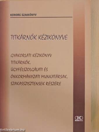 Titkárnők kézikönyve