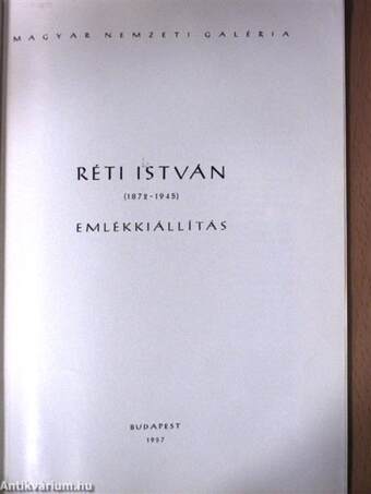 Réti István 1872-1945