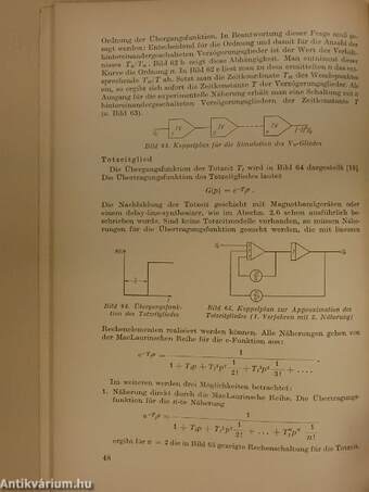 Elektronische Analogrechner und Modellregelkreise