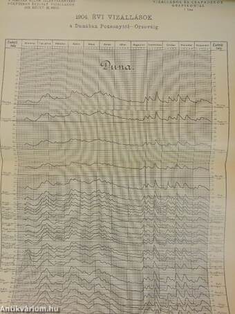 A Dunában, Tiszában és mellékfolyóikban, a Balaton és Fertő tavakban s vízvidékeiken észlelt vízállások és csapadékok 1904. évben