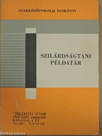 Szilárdságtani példatár