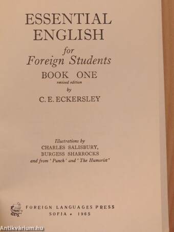 Essential English for Foreign Students Book 1.