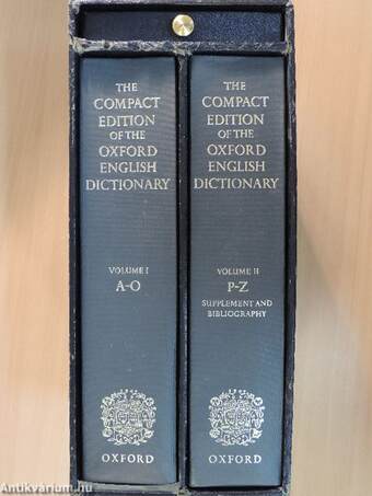 The compact edition of the Oxford english dictionary I-II.