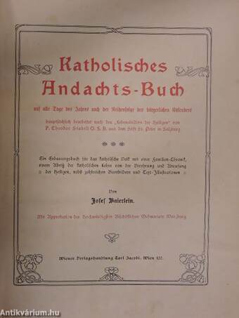 Katholisches Andachts-Buch (gótbetűs)