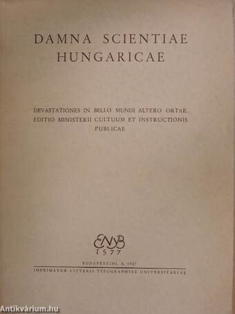 Damna scientiae Hungaricae