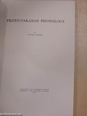 Proto-Takanan Phonology