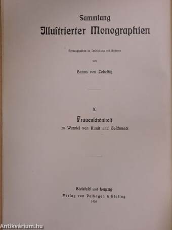 Frauenschönheit im Wandel von Kunst und Geschmack (gótbetűs)