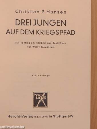 Drei Jungen auf dem Kriegspfad