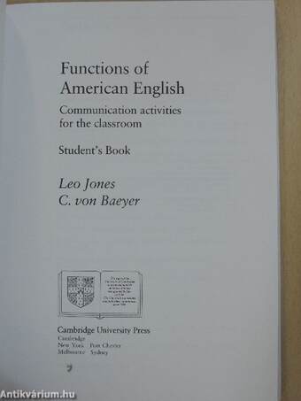 Functions of American English - Student's Book