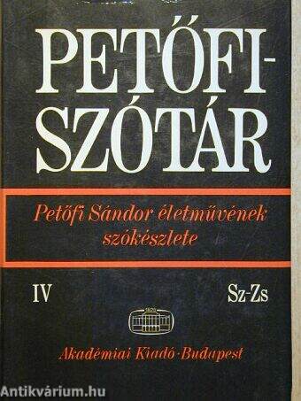 Petőfi-szótár IV. (töredék)