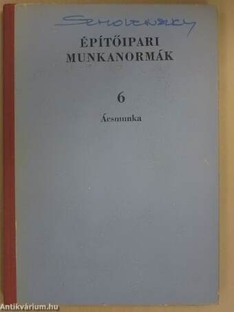 Építőipari munkanormák 6.