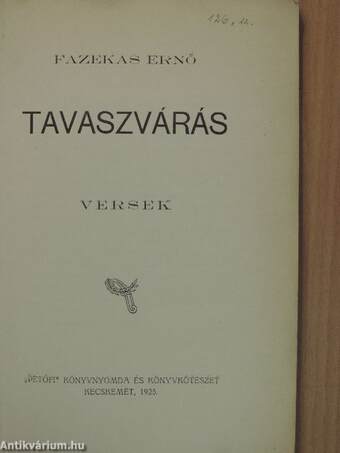 Tavaszvárás