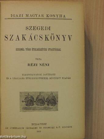 Szegedi szakácskönyv