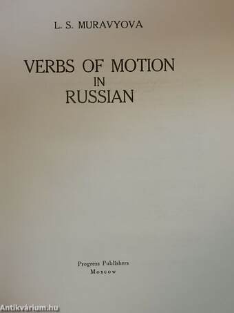 Verbs of Motion in Russian