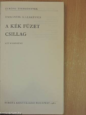 A kék füzet/Csillag