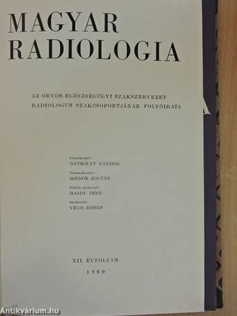 Magyar radiológia 1961/1/Blut Mai 1957