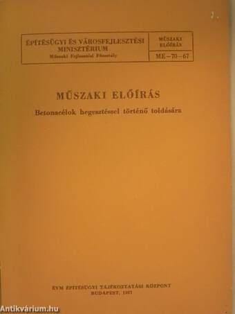 Műszaki előírás betonacélok hegesztéssel történő toldására