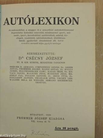 Autólexikon