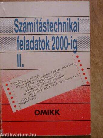 Számítástechnikai feladatok 2000-ig II. (töredék)