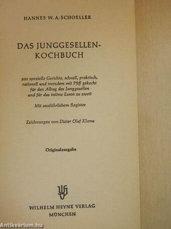 Das Junggesellenkochbuch