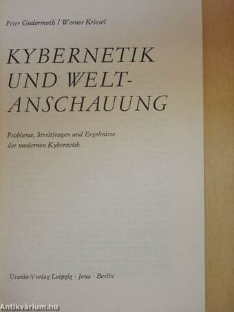 Kybernetik und Weltanschauung