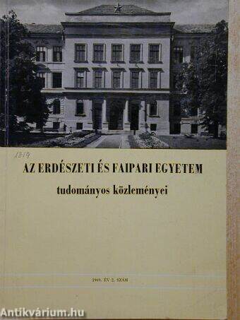 Az Erdészeti és Faipari Egyetem tudományos közleményei 1969/2.