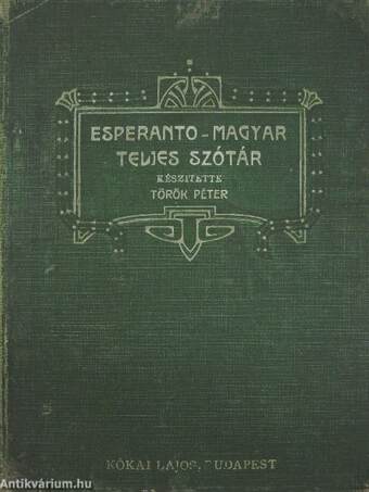 Esperanto-magyar teljes szótár