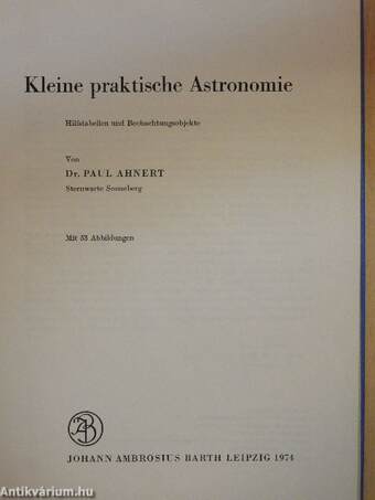 Kleine praktische Astronomie