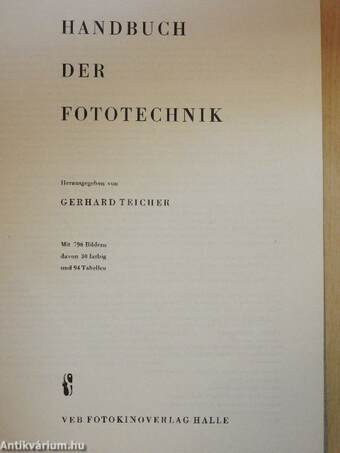 Handbuch der Fototechnik