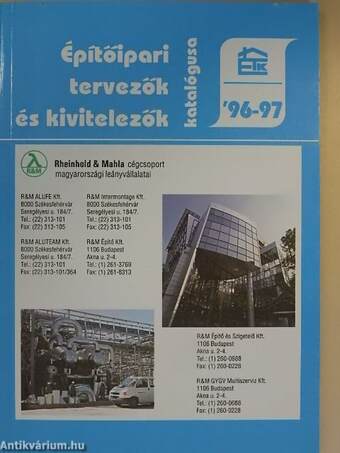 Építőipari tervezők és kivitelezők katalógusa '96-97