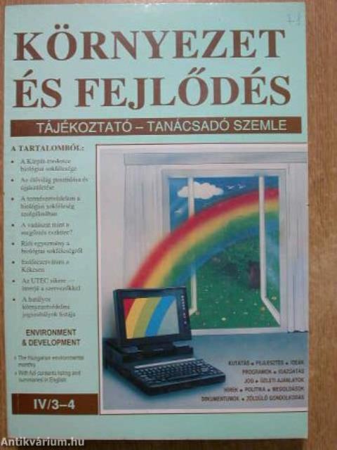 Környezet és fejlődés 1993/3-4.