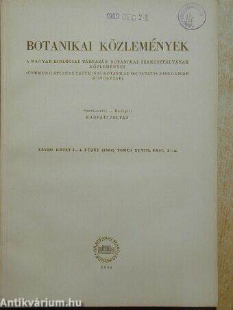 Botanikai közlemények 1957/1-2.