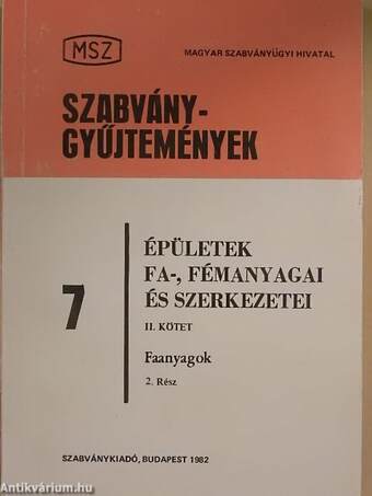 Épületek fa-, fémanyagai és szerkezetei II/2. (töredék)