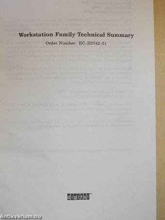 Workstation Family Technical Summary